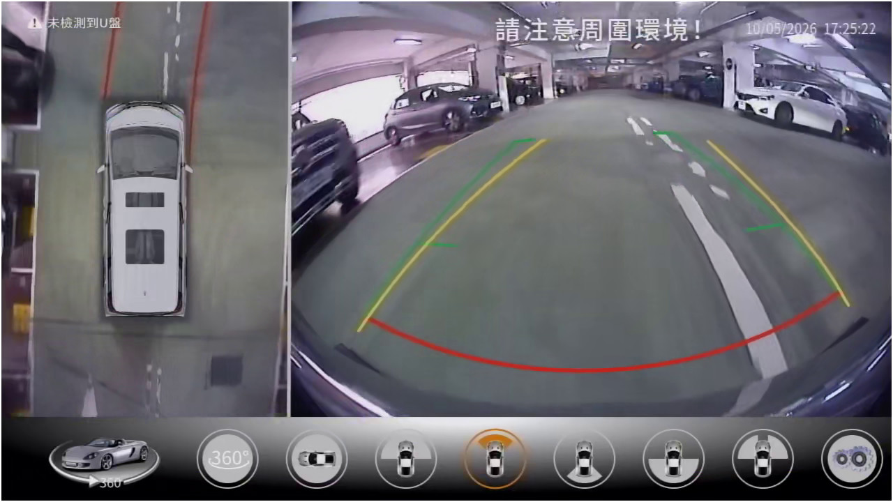 鷹視 — 停車場行車鳥瞰視角
